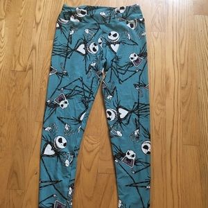One size fits all Jack Skellington leggings